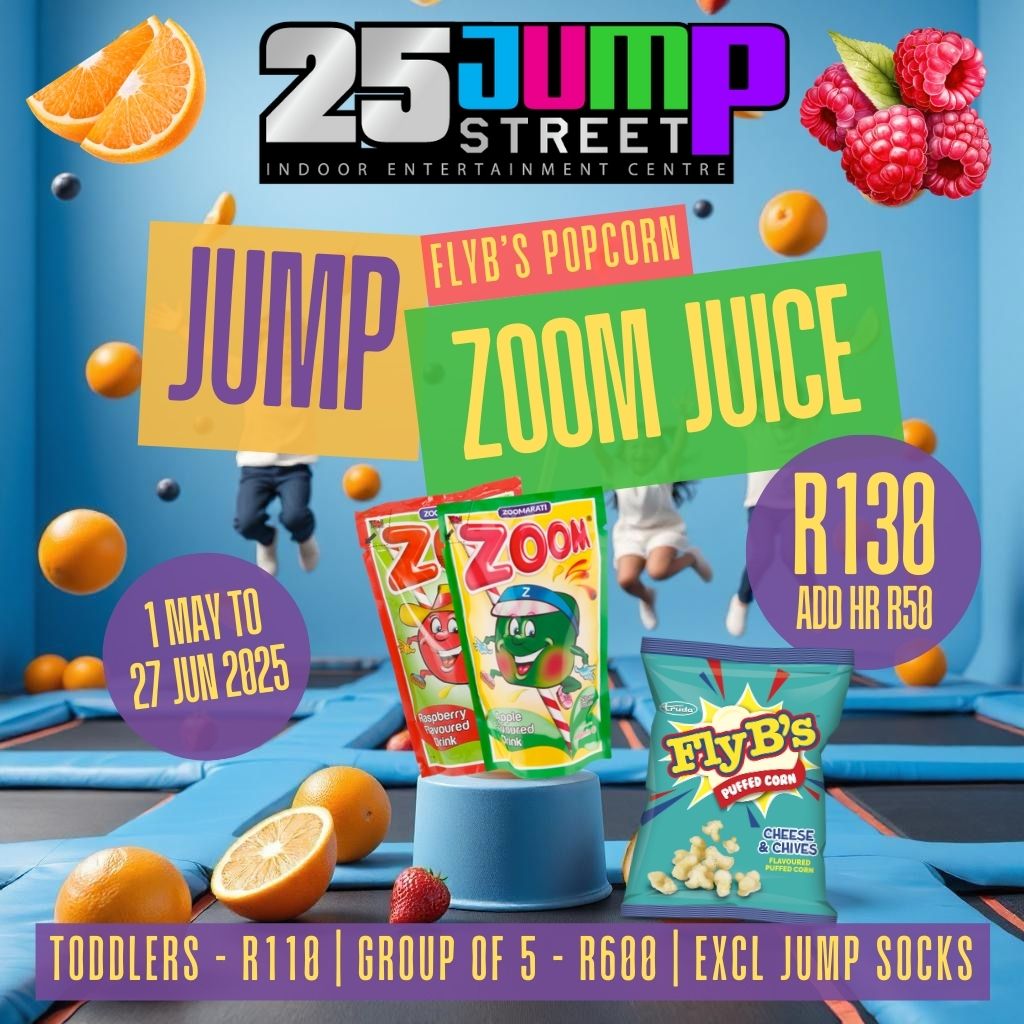 1 Hour Jump + FlyB’s Popcorn + Zoom Juice
